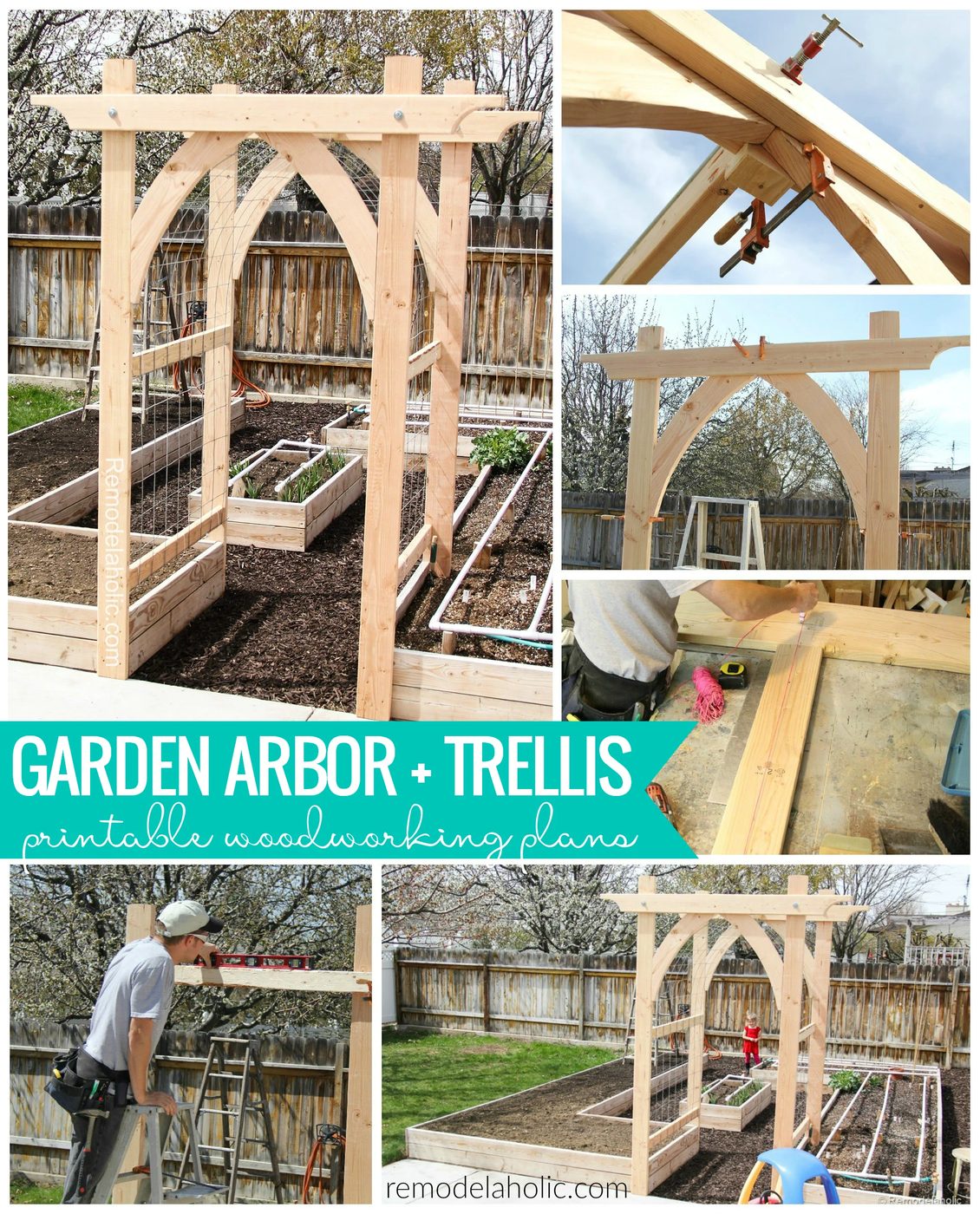 Arched Vegetable Garden Arbor Diy Woodworking Plans #Bekob