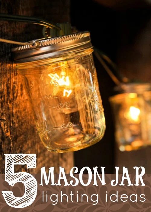 mason jar lighting options