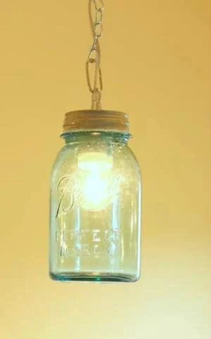 vintage canning jar pendant light