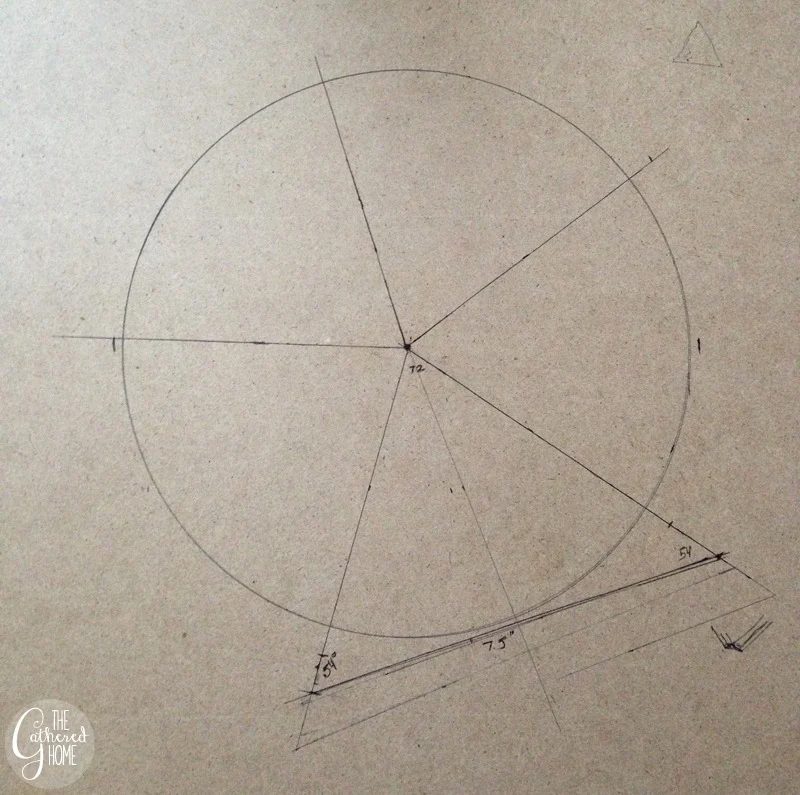 build a geometric pendant lamp from copper pipe, The Gathered Home on Bekob