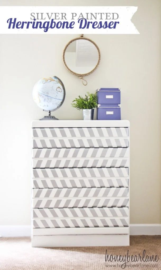 Honey Bear Lane herringbone dresser