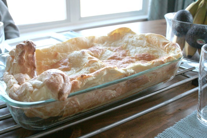 German Pancakes with Buttermilk Syrup | FOODIEaholic.com #recipe #cooking #baking #breakfast #brunch #pancake #German #syrup #buttermilk