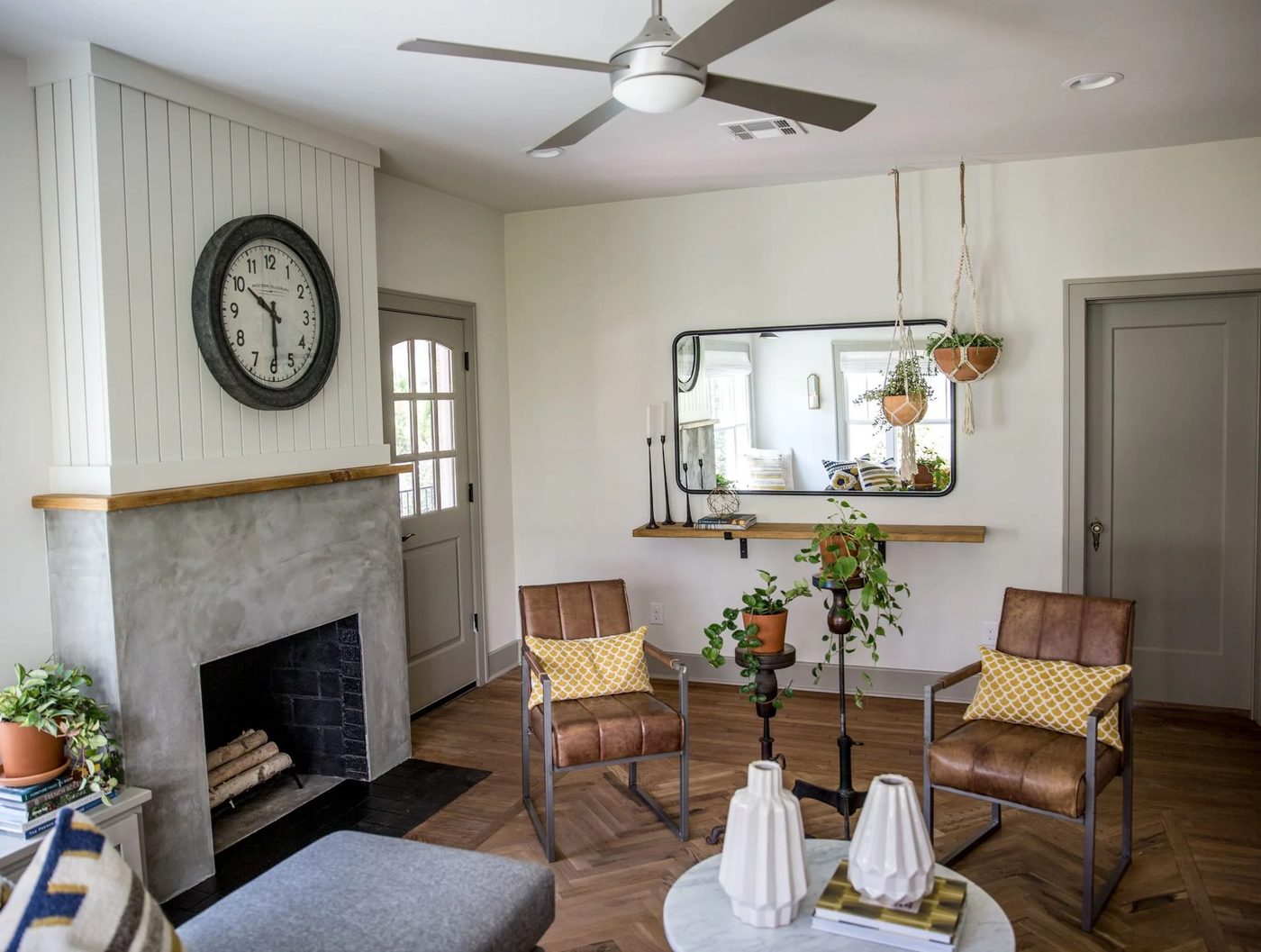 Fixer Upper Giraffe House Living Room Via Magnolia Market
