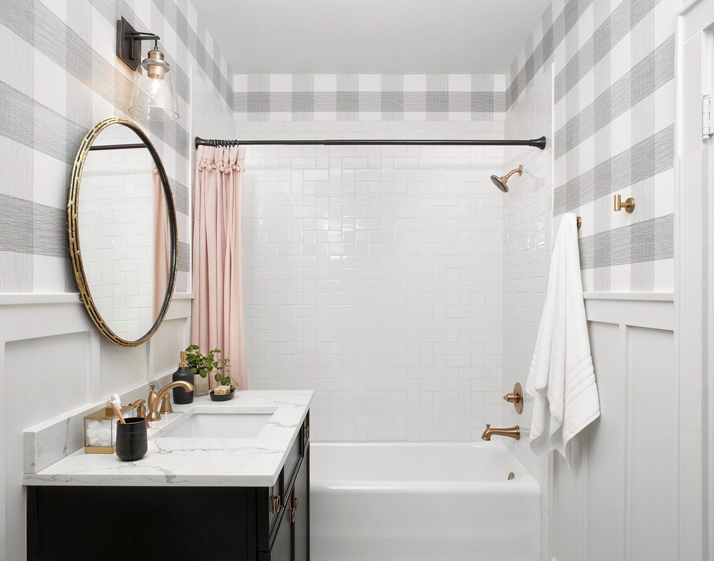 Get This Look: Fixer Upper Lunar Lander House Bathroom
