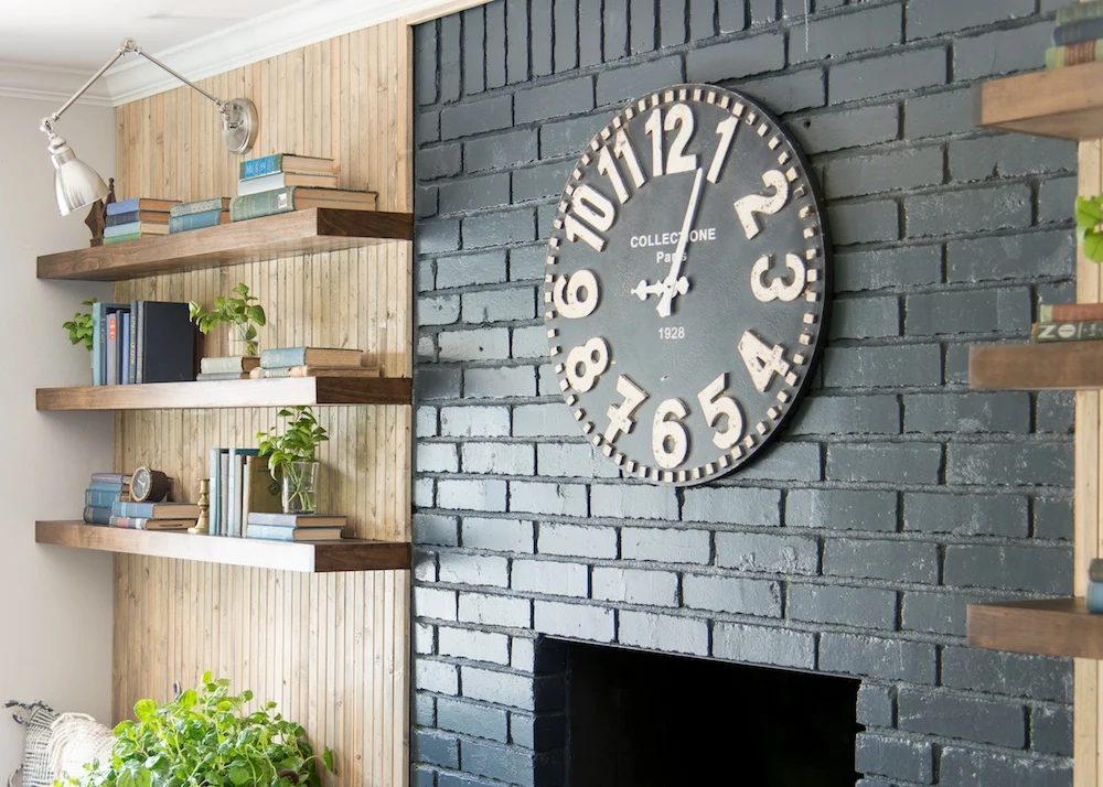 Fixer Upper Pocket Door House Living Room Fireplace