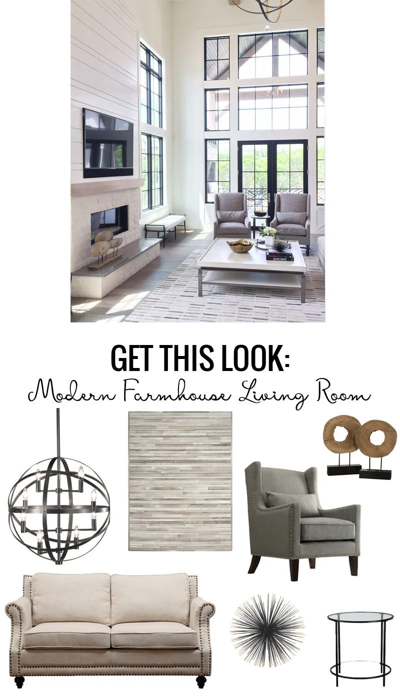 Get This Look Modern Farmhouse Living Room