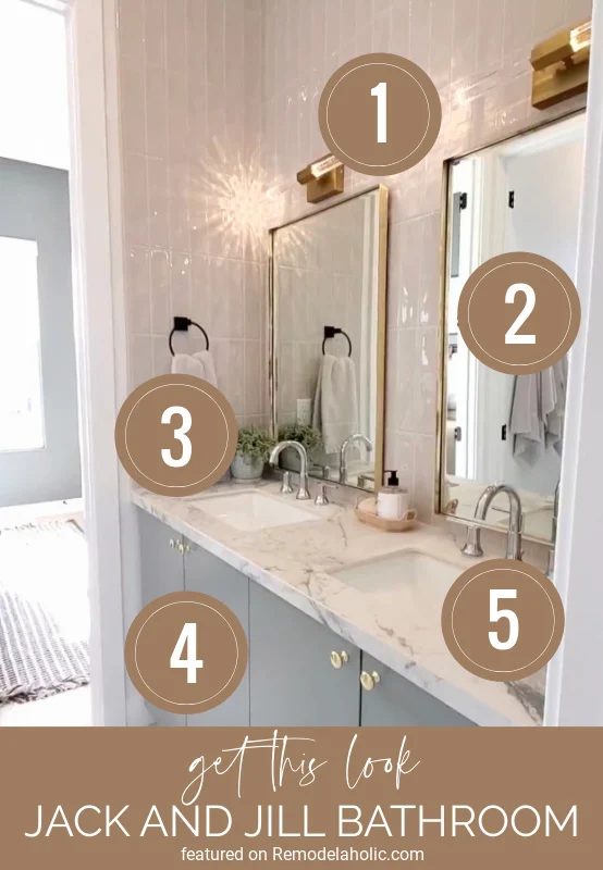 Get The Look Jack And Jill Bathroom Decorating Tips And More From Bekob.com 1