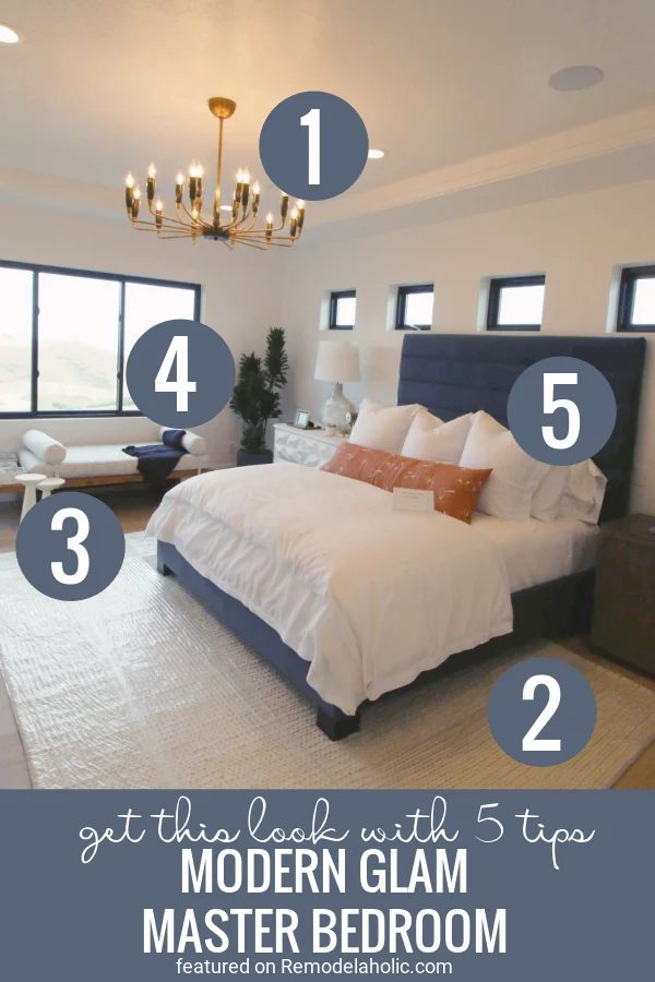5 Tips For Creating A striking Modern Glam Master Bedroom Featured On Bekob.com
