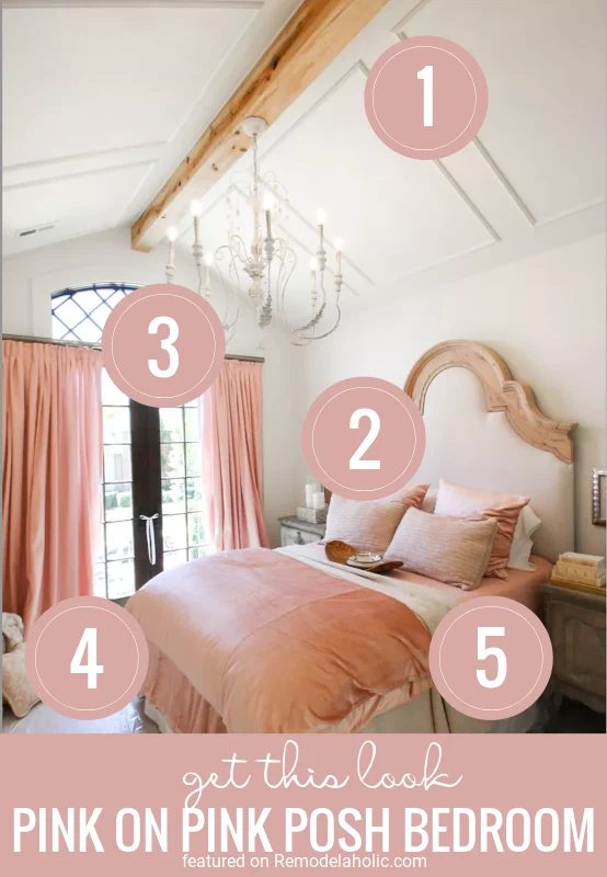 5 Tips To Get The Look Of This Posh Pink Bedroom Featured On Bekob.com