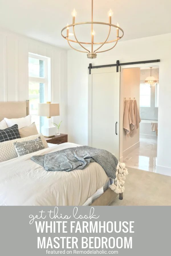 Tips For Creating A striking Bright White Farmhouse Master Bedroom Featured On Bekob.com
