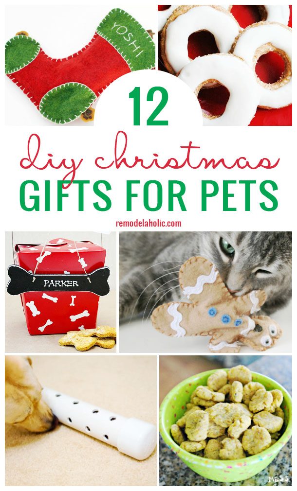 Christmas time is a great time to let your pets know you care. Create on of these 12 Handmade Christmas Gifts for Pets to let them know you love them featured on Bekob.com