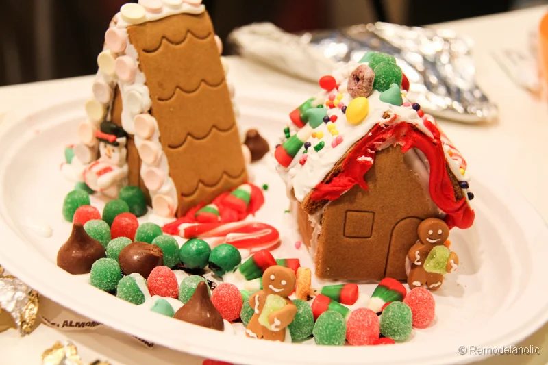 free template for gingerbread house A-frame cottage