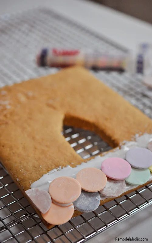 Building A Necco Roof For Gingerbread House, From Bekob