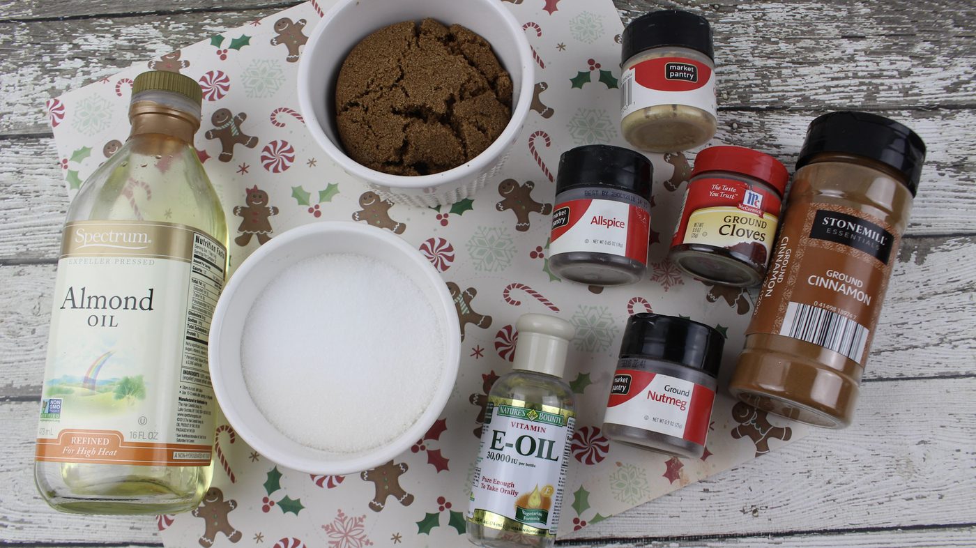 A Fun And Festive Handmade Gift option And Recipe For Natural Gingerbread Sugar Scrub Via Bekob.com