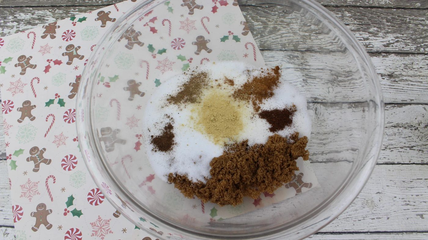 A Fun And Festive Handmade Gift option And Recipe For Natural Gingerbread Sugar Scrub Via Bekob.com