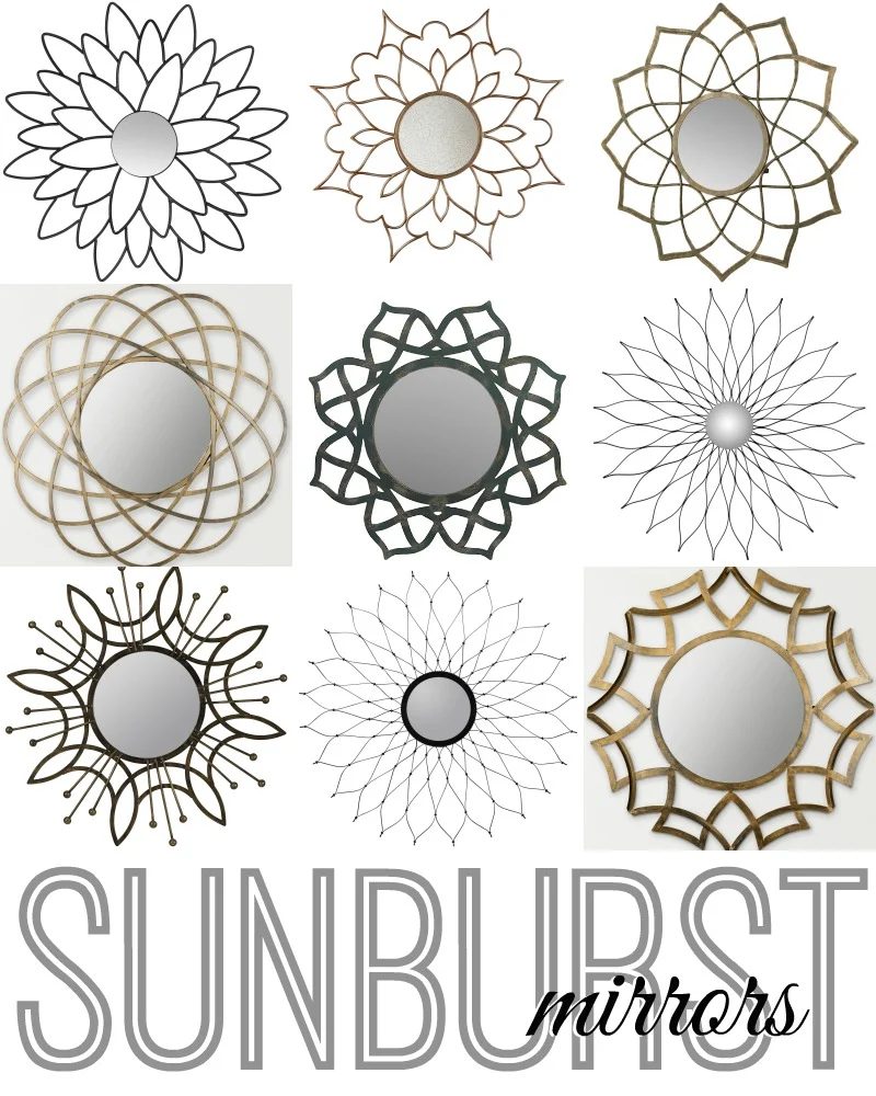 Sunburst Mirrors via Bekob.com