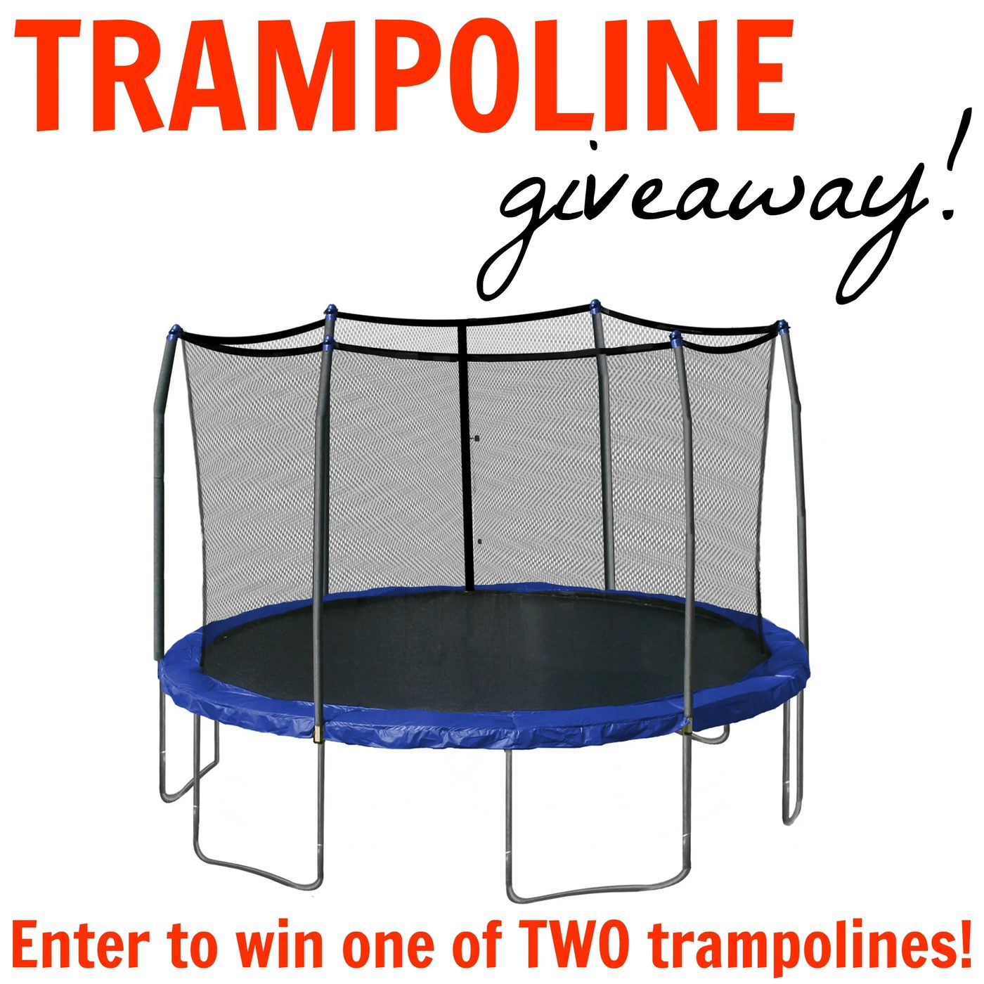 Enter to win one of two trampolines! Check your Christmas shopping off the list ;)