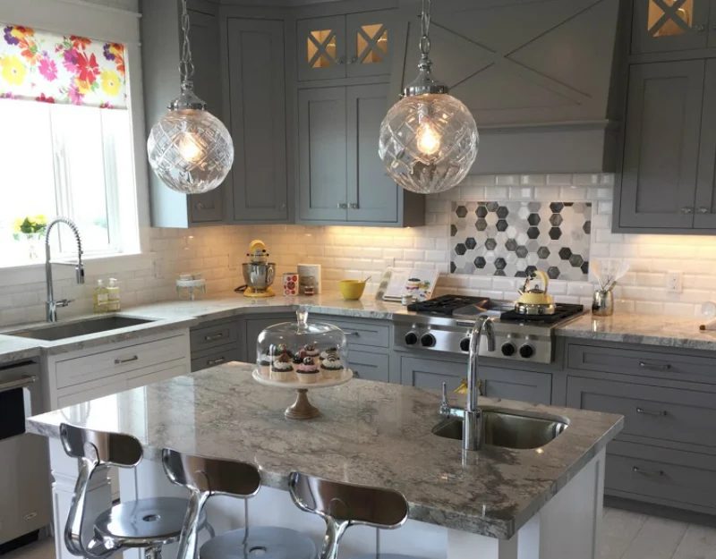 Get This Look: Glamorous Gray Kitchen