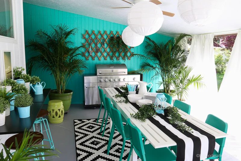 Outdoor Dining Room With IKEA Furniture @Bekob 10