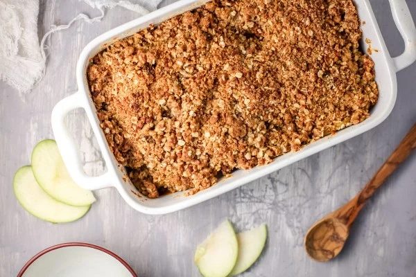 Flourless Apple Crumble Recipe #Bekob