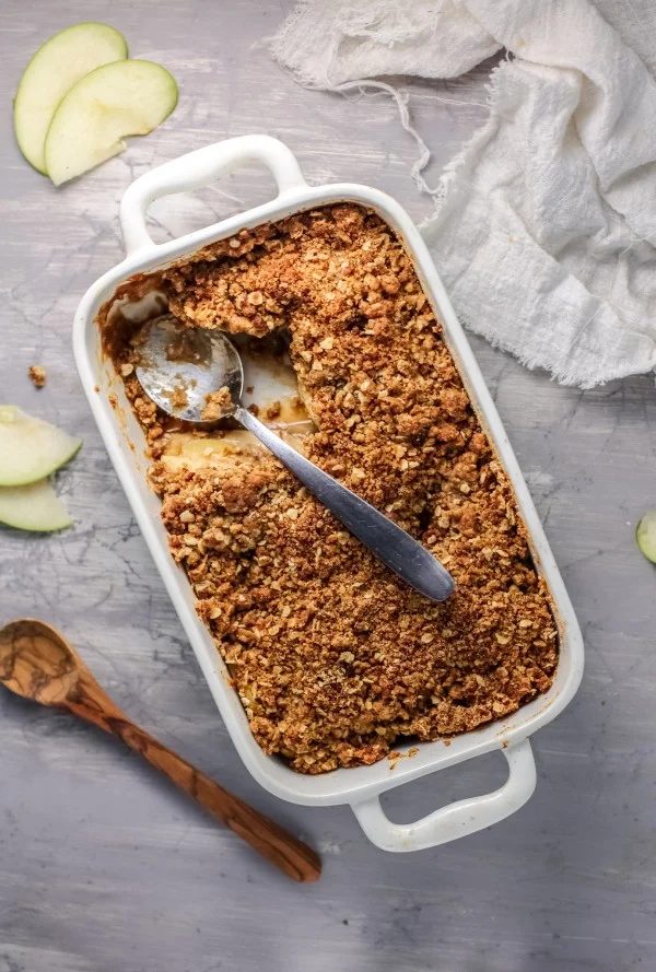 How To Make An straightforward Gluten Free Apple Crisp With A Flourless Oat Crumble #Bekob