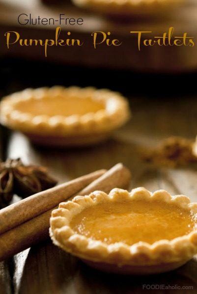 Gluten-Free Pumpkin Pie Tartlets | FOODIEaholic.com #recipe #cooking #baking #dessert #Thanksgiving #holiday #glutenfree #pumpkin #tarlet #pie