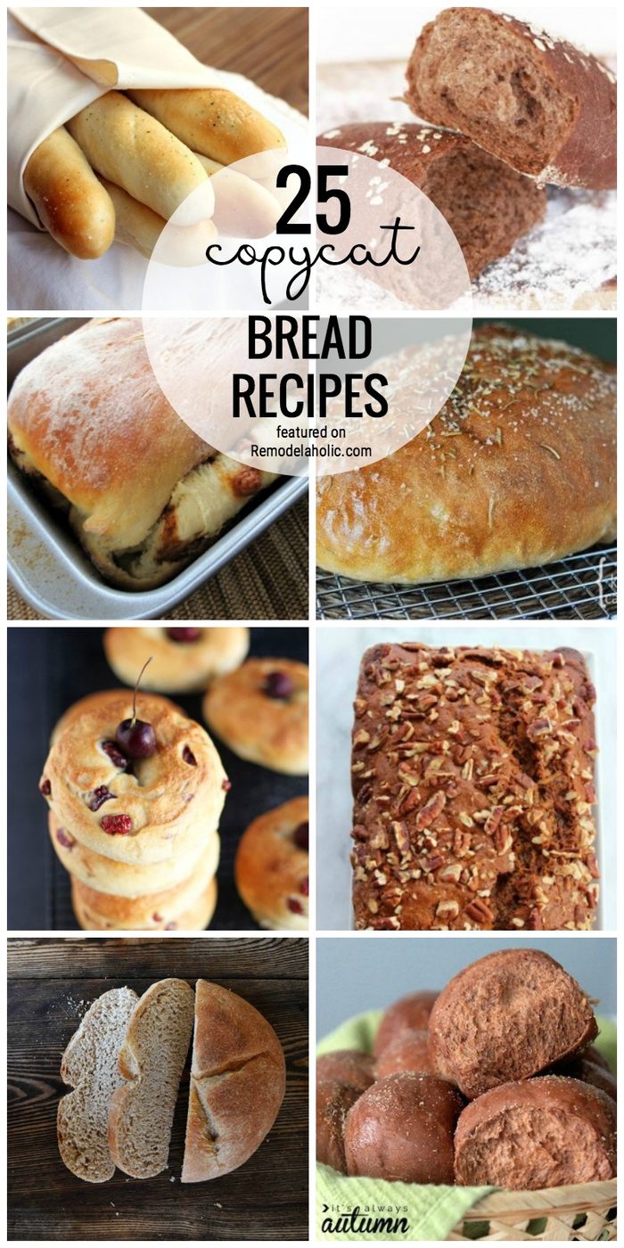 25 Of The Best Copycat Bread Recipes You Can Make At Home Featured On Bekob.com