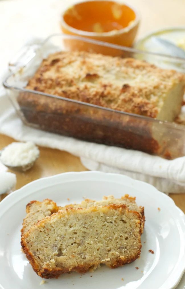coconut banana bread paleo gluten-free bread recipe