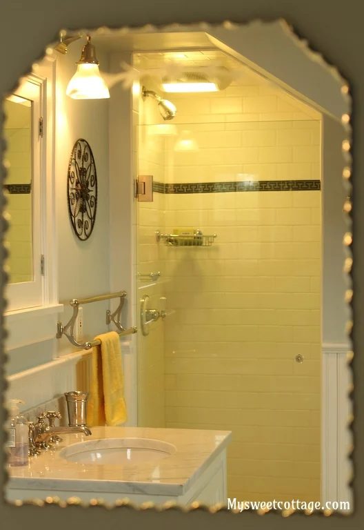 24 Bathroom in dormer window increases functionality and charm of 1920s cottage, My Sweet Cottage featured on @Bekob