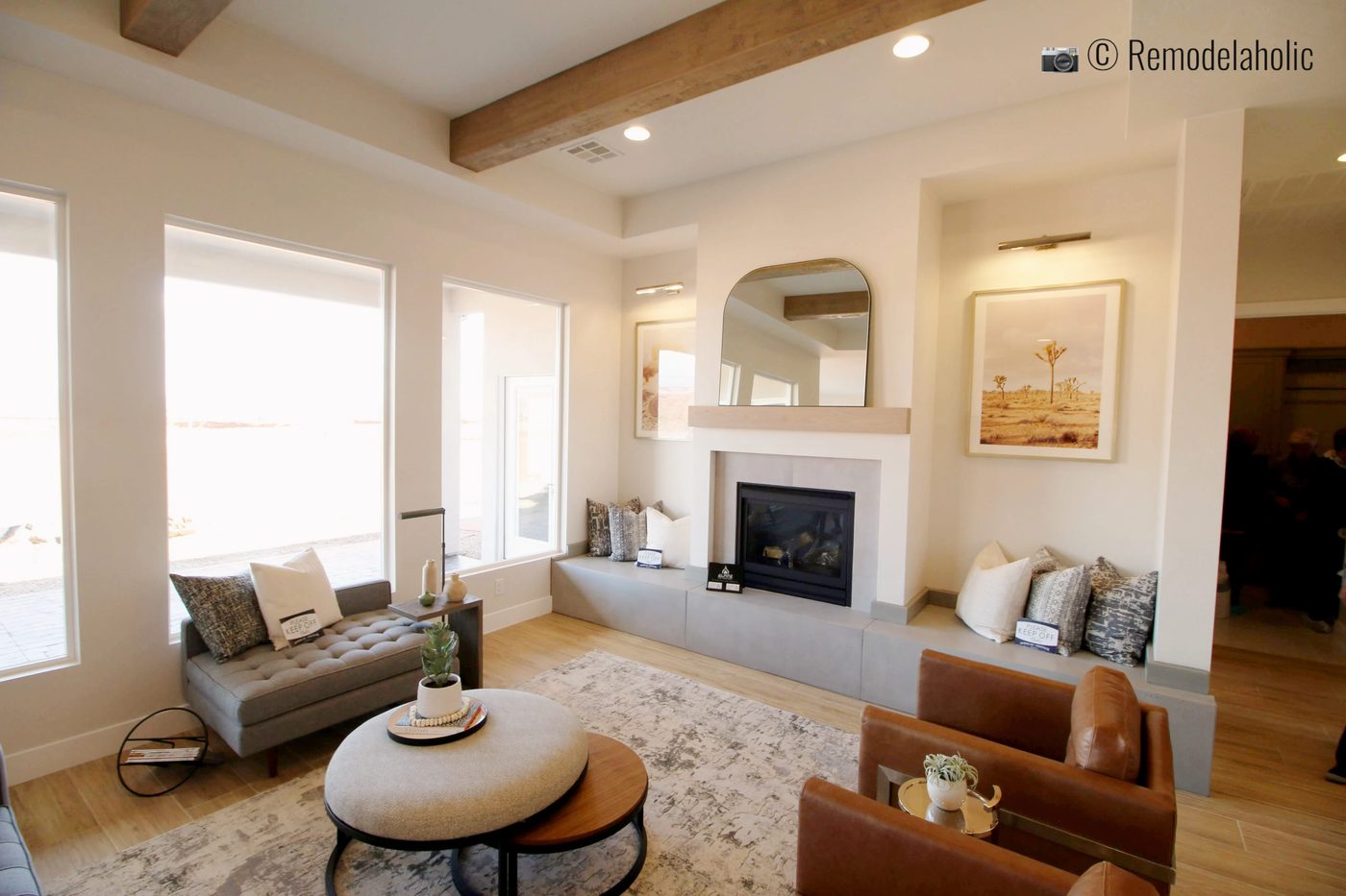 Living room design option. SGPH 2019 House 18 American Heritage Homes, Photo by Bekob