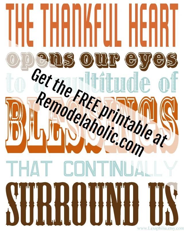 Free Thankful Subway Art Printable @Bekob sm