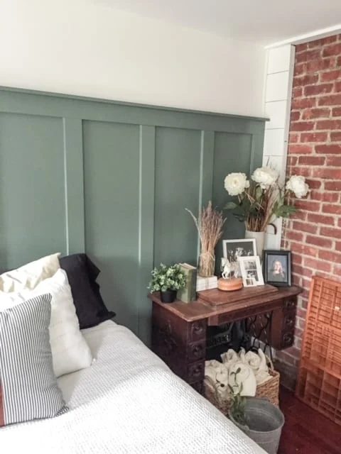Best Green Paint Colors, Benjamin Moore Caldwell Green Board And Batten Bedroom By West Magnolia Charm Ft Bekob