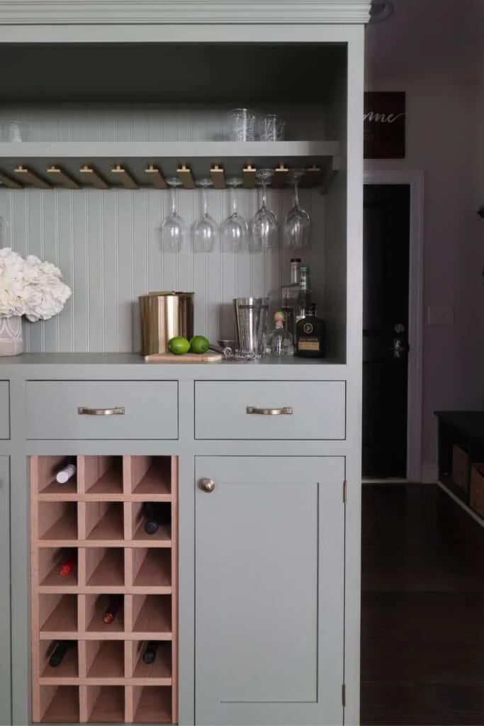 Best Gray Green Paint Colors, Sherwin Williams Evergreen Fog, Bar Cabinet Hutch By Crafted By The Hunts Ft Bekob