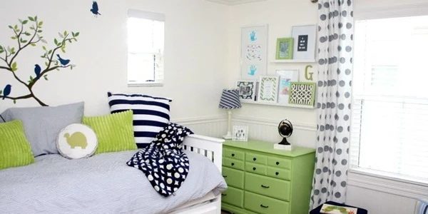 Green Accented Boys Room