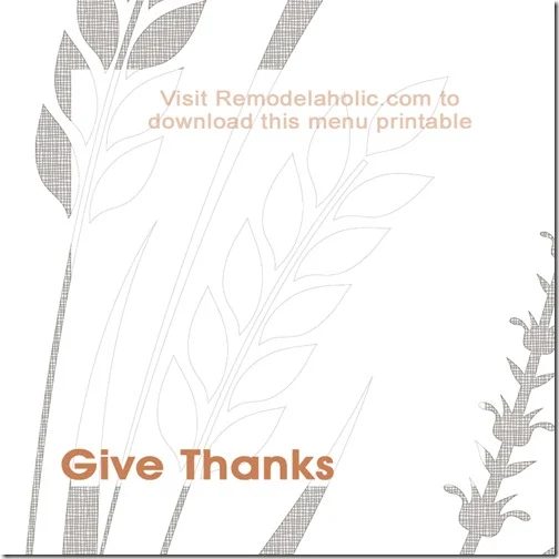 Thanksgiving Menu printable1