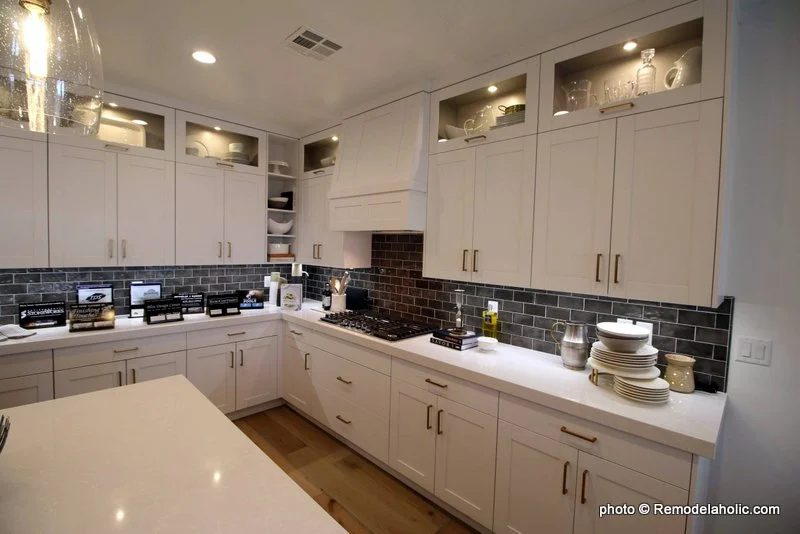 Grey Backsplash And White Kitchen Cabinetry And Design options, SGPH 2019 House 07 Brio Homes LLC (96)