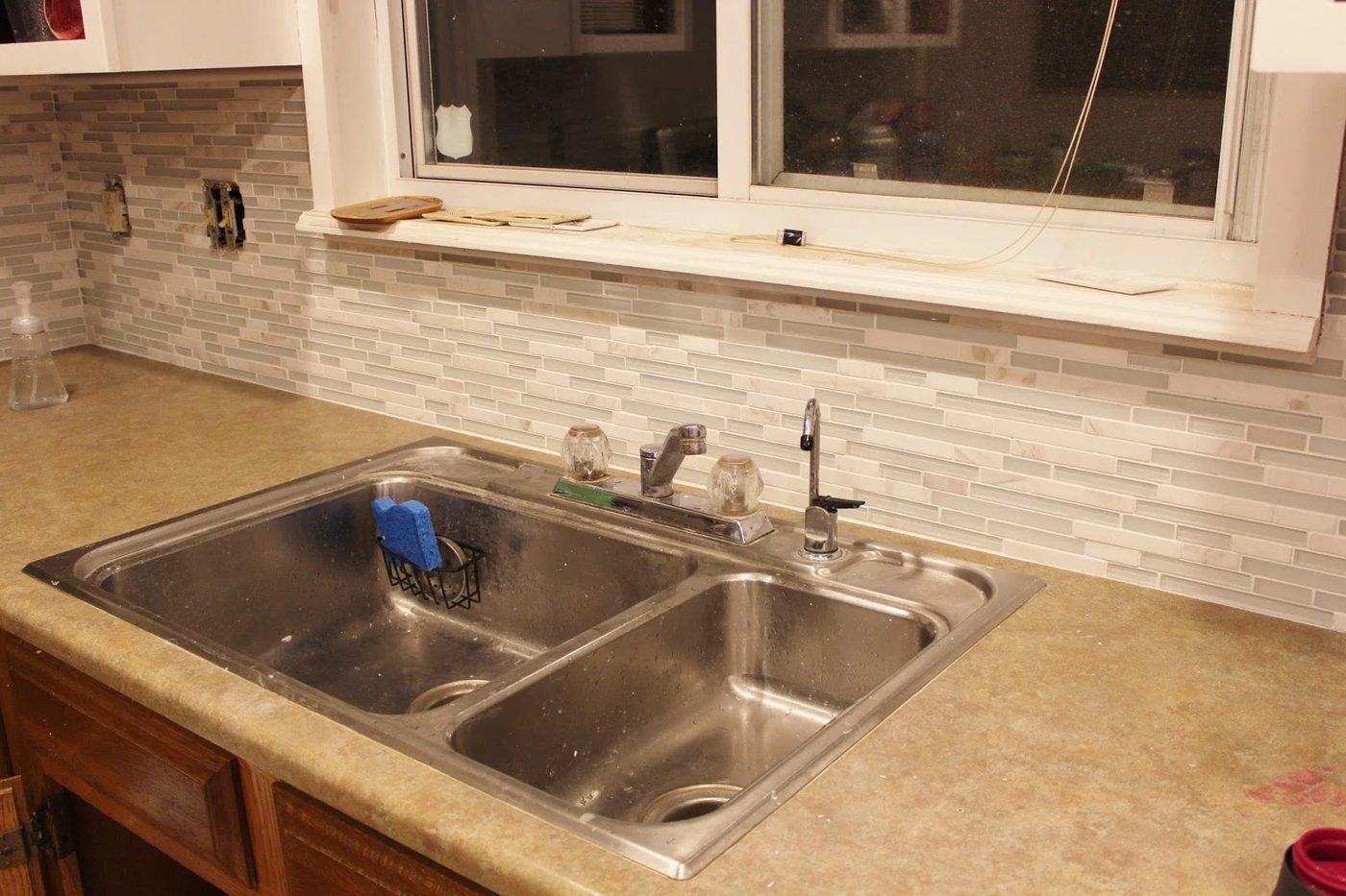 grey and white kitchen - old sink, House For Five featured on Bekob