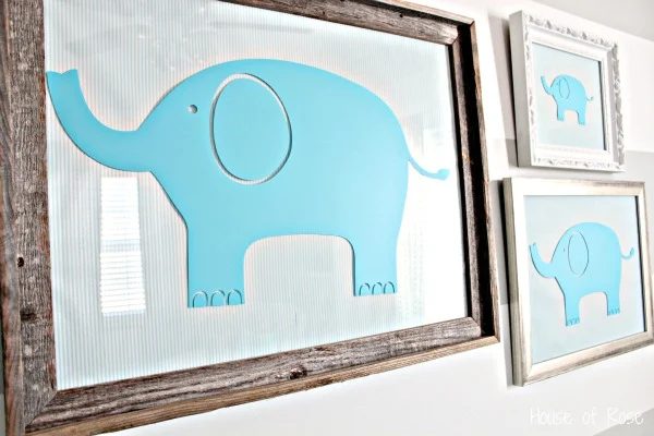 Elepahnt Art For Baby Nursery