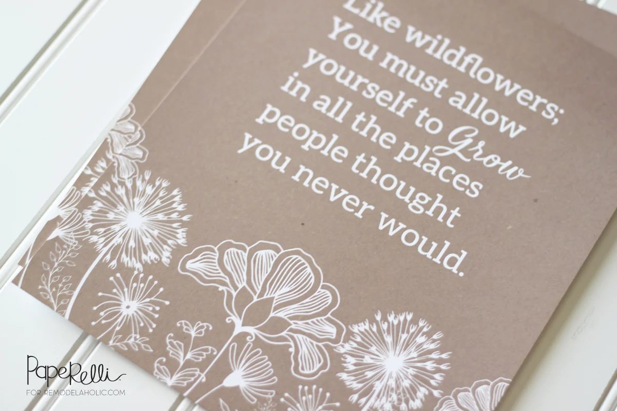 Free Printable Wildflower Print by Paperelli for Bekob