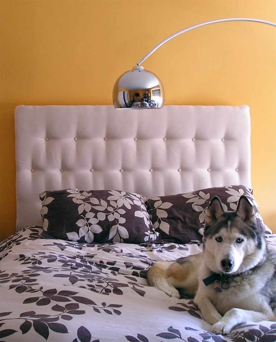 tufted headboard walkthrough via Bekob.com