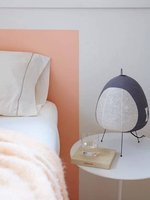 painted rectangle headboard via Alexandra Angle