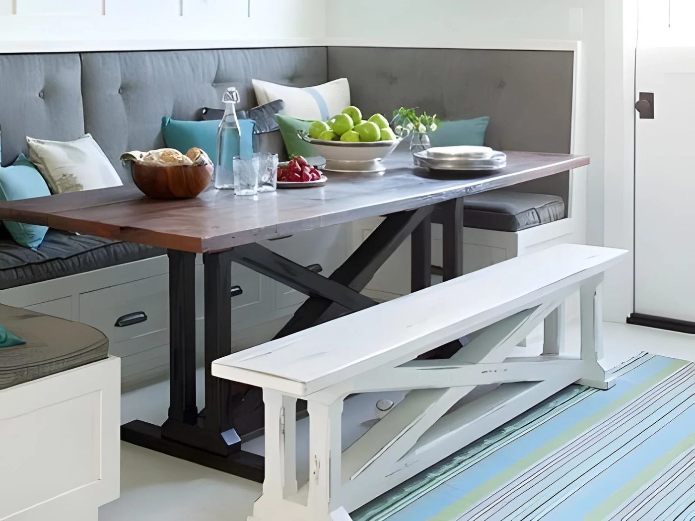 3 Free Building Plans Build This Rustic X Dining Table And Farmhouse Style Bench This Weekend 122542