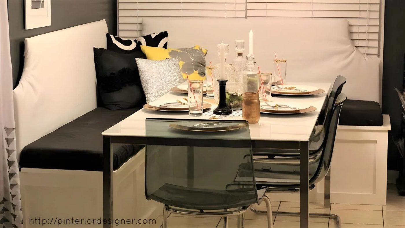 2 Custom Corner Banquette Bench Pinterior Designer Featured On Bekob 122615