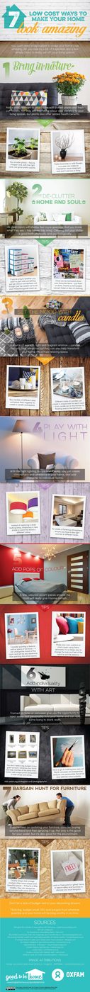 7 Low Cost Ways to Make Your Home Look memorable Infographic