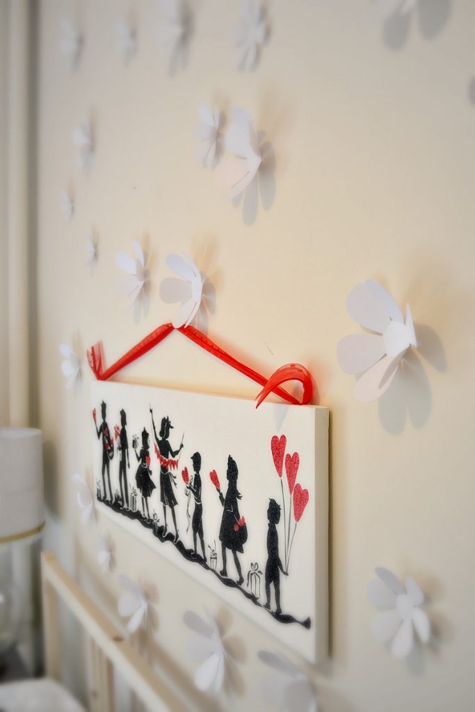 3d wall art is a fun way to spice up a wall in a rental!
