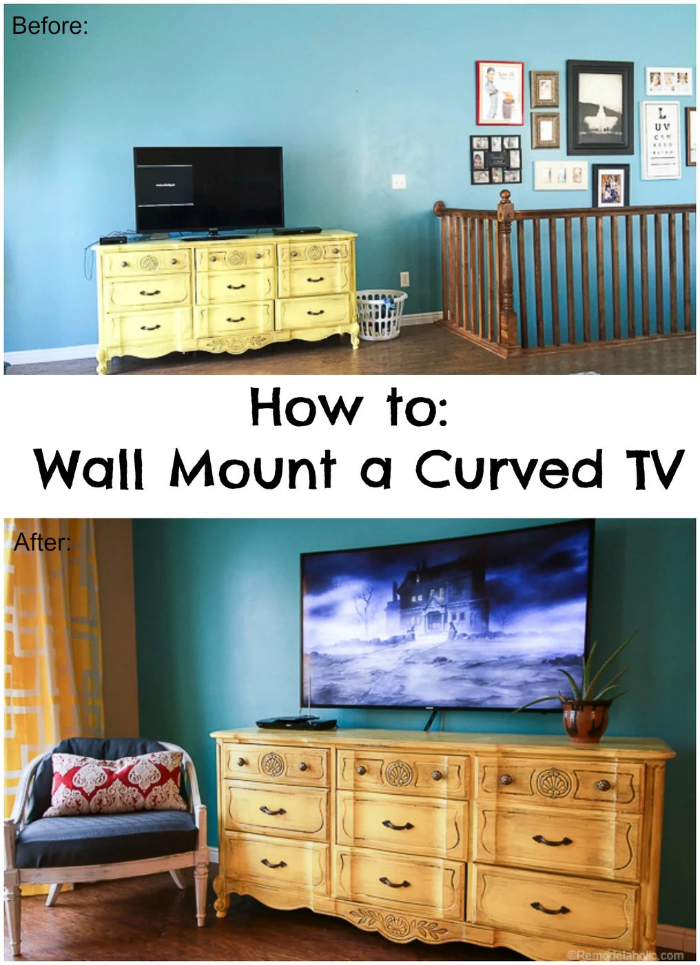 How to Mount a curved TV on the wall with Sanus