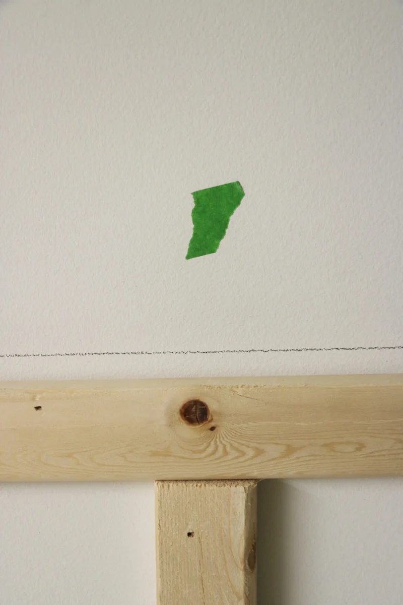 Marking the Studs for Peg Board