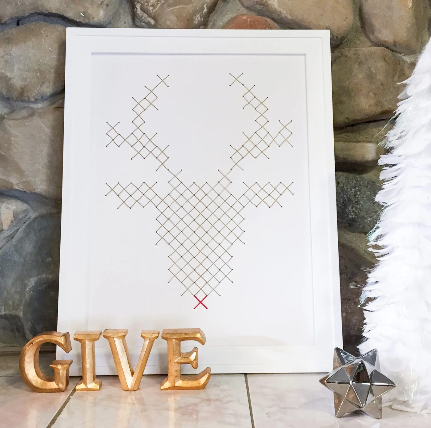 Rudolph Faux Embroidery Art walkthrough by @Bekob-2577