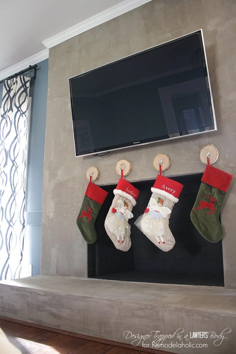 You can hang stockings without a mantel, by Designer Trapped in a Lawyer's Body featured on Bekob