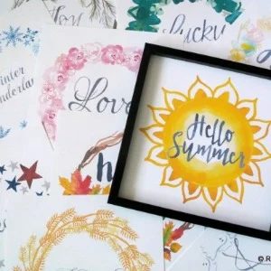 Printable Seasonal Art Set For straightforward Holiday Decorating Bekob
